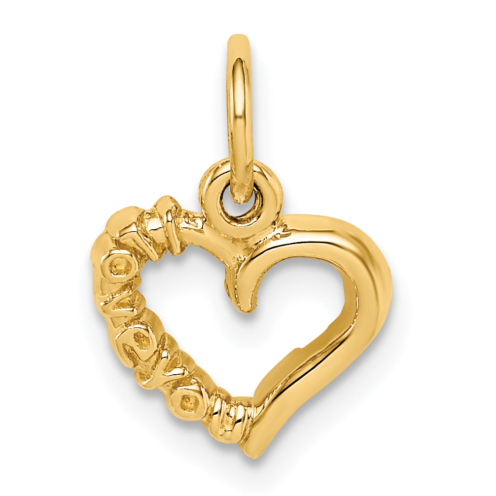 14k Polished I LOVE YOU Heart Charm Main image