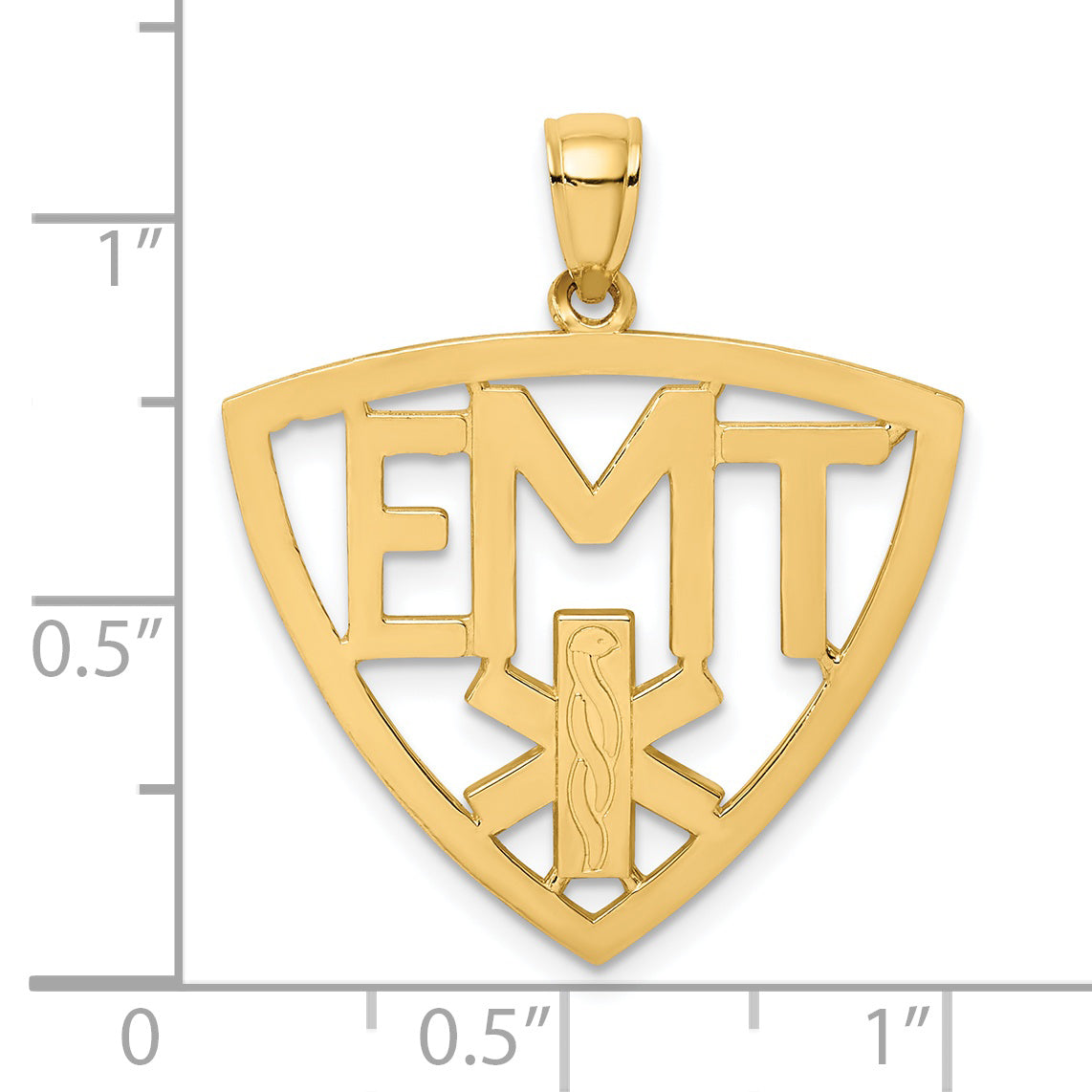 14k Emergency Medical Technician Charm