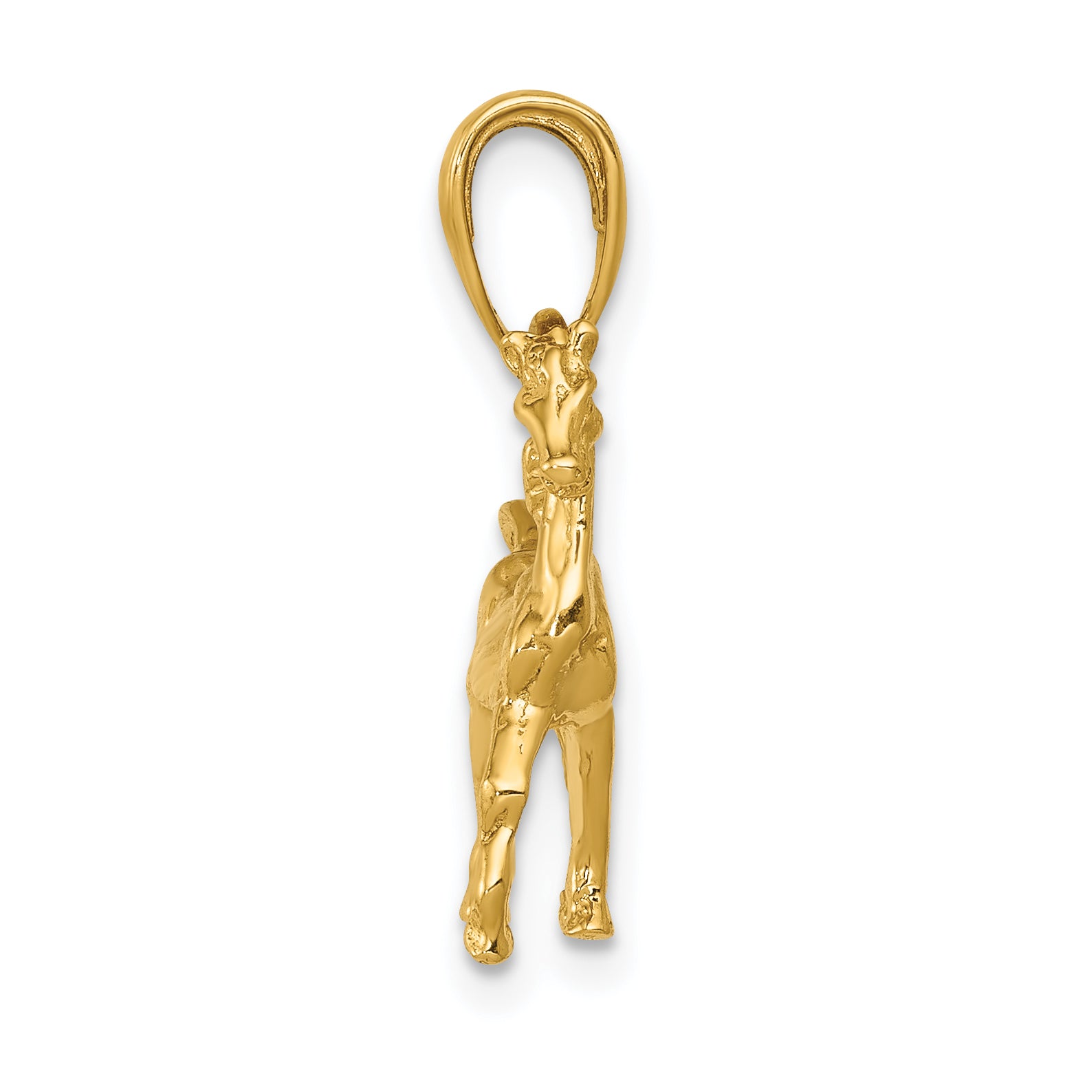 14K Gold Polished 3D Horse Pendant for Men by Sophia Jewelers Secondary image