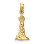 14k 3D St. Augustine Lighthouse Pendant
