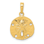 14k Polished Sand Dollar Pendant