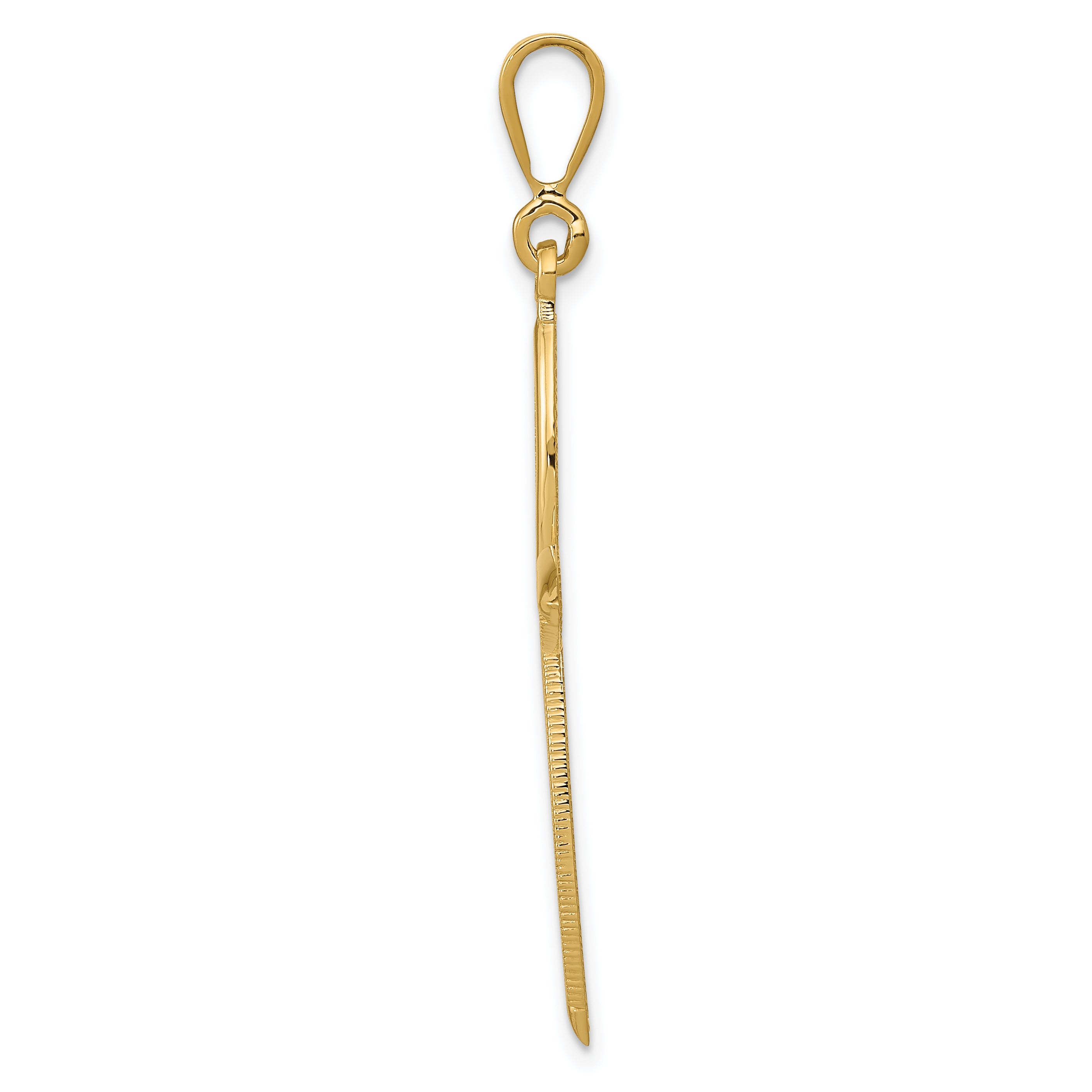 Sophia Jewelers 14K Gold Passion Cross Pendant Elegant Design