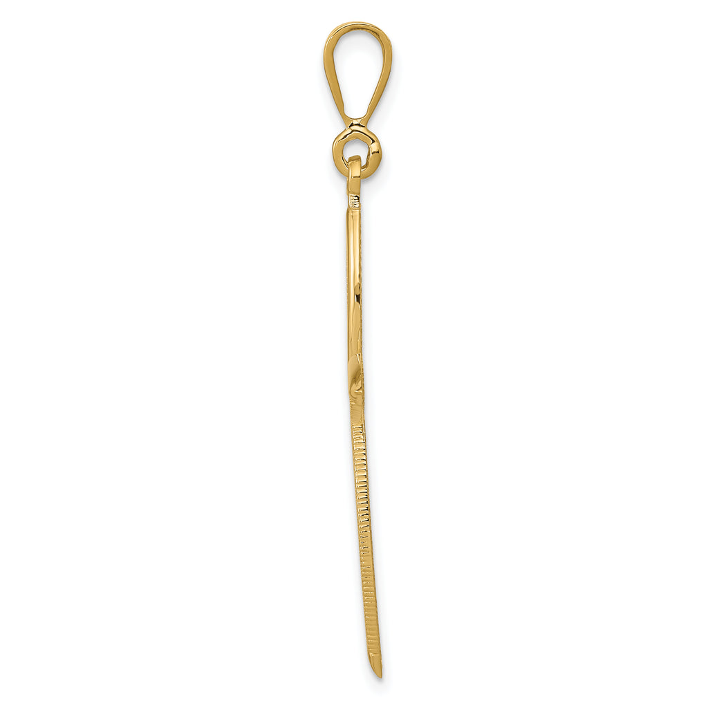 Sophia Jewelers 14K Gold Passion Cross Pendant Elegant Design