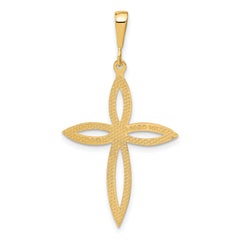 Sophia Jewelers 14K Gold Passion Cross Pendant Elegant Design