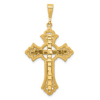 14k Diamond-cut Celtic Cross Pendant