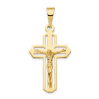 14k Polished Crucifix Pendant