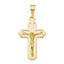 14k Polished Crucifix Pendant