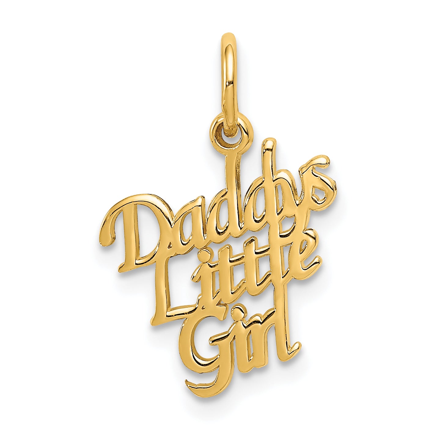 14k DADDYS LITTLE GIRL Charm Main image