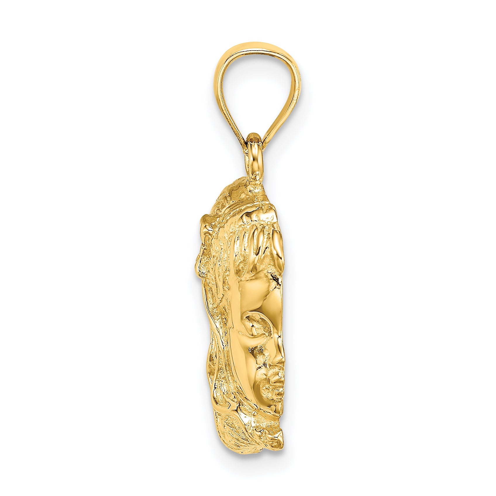 14k Girl Head Charm Secondary image
