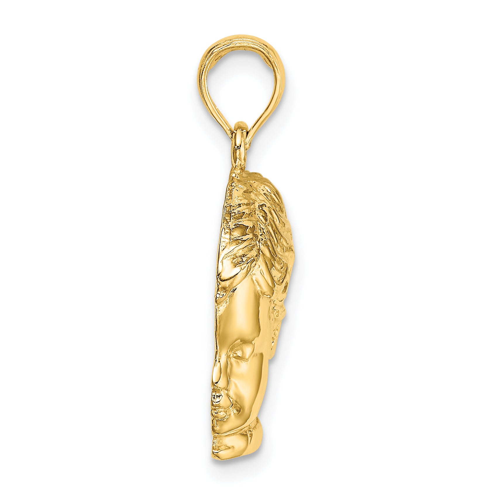14k Boy Head Charm Secondary image