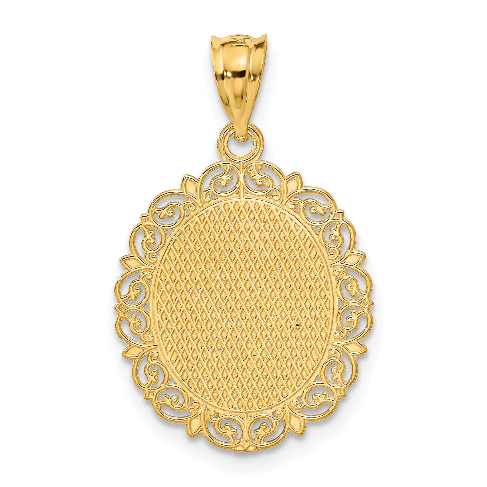 14K Gold Pisces Zodiac Pendant with Polished Satin Finish  Elegant Design by Sophia Jewelers