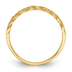 Diamond-Cut Rope Wedding Band in 14K Yellow Gold, 3mm