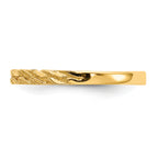 Diamond-Cut Rope Wedding Band in 14K Yellow Gold, 3mm