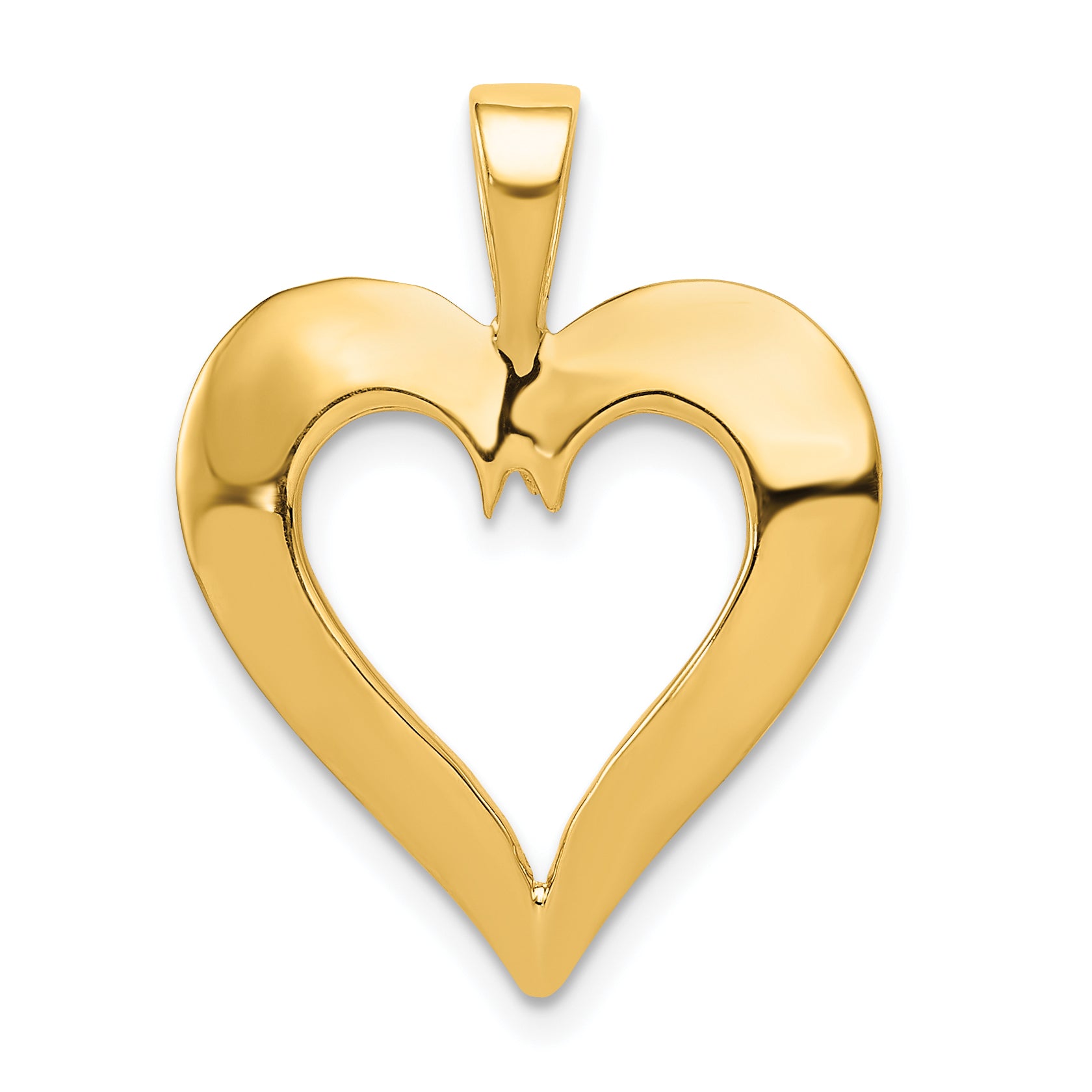 14K Polished Heart Pendant Main image