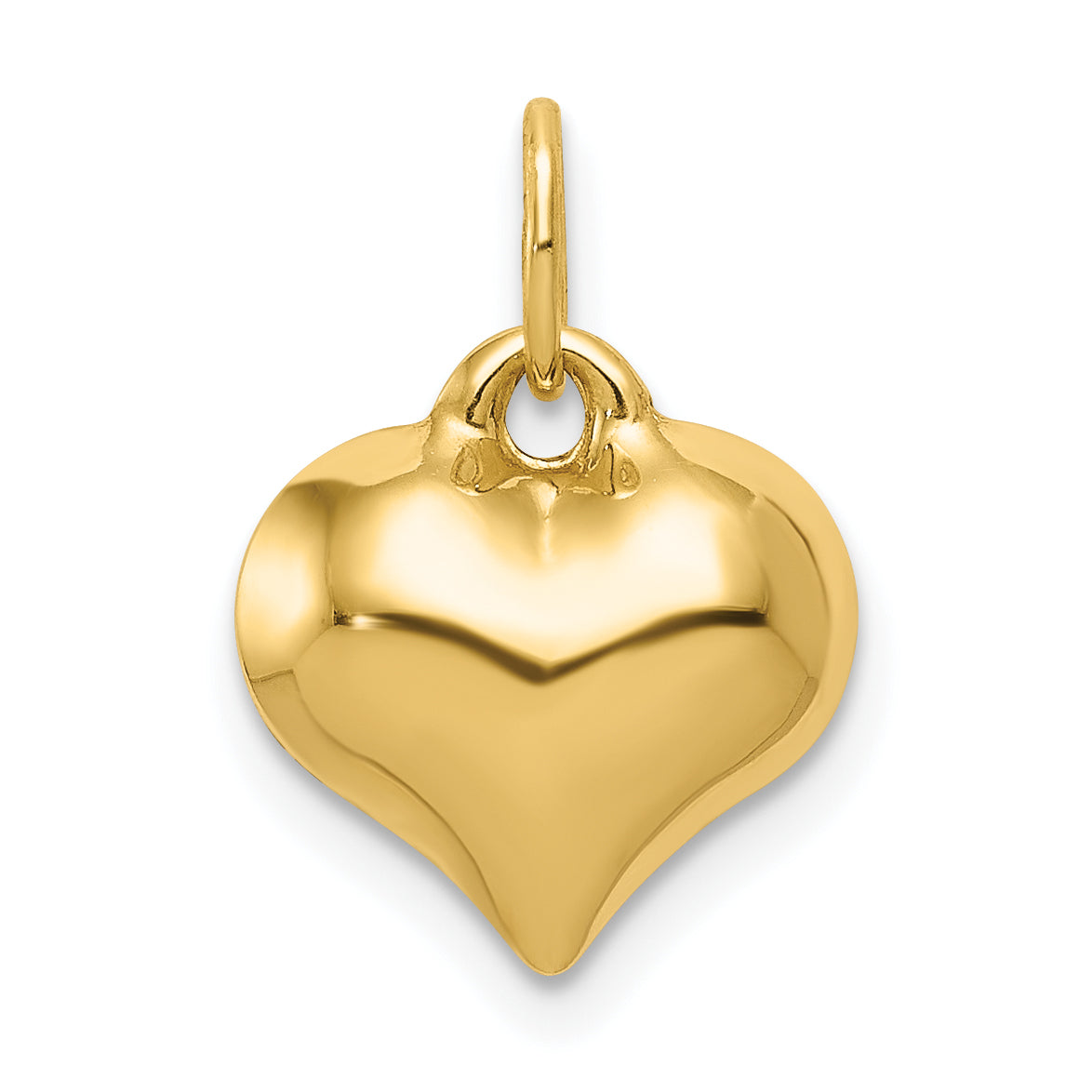14K Polished 3-D Puffed Heart Pendant Main image