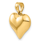 Puffed Heart Pendant in 14K Yellow Gold