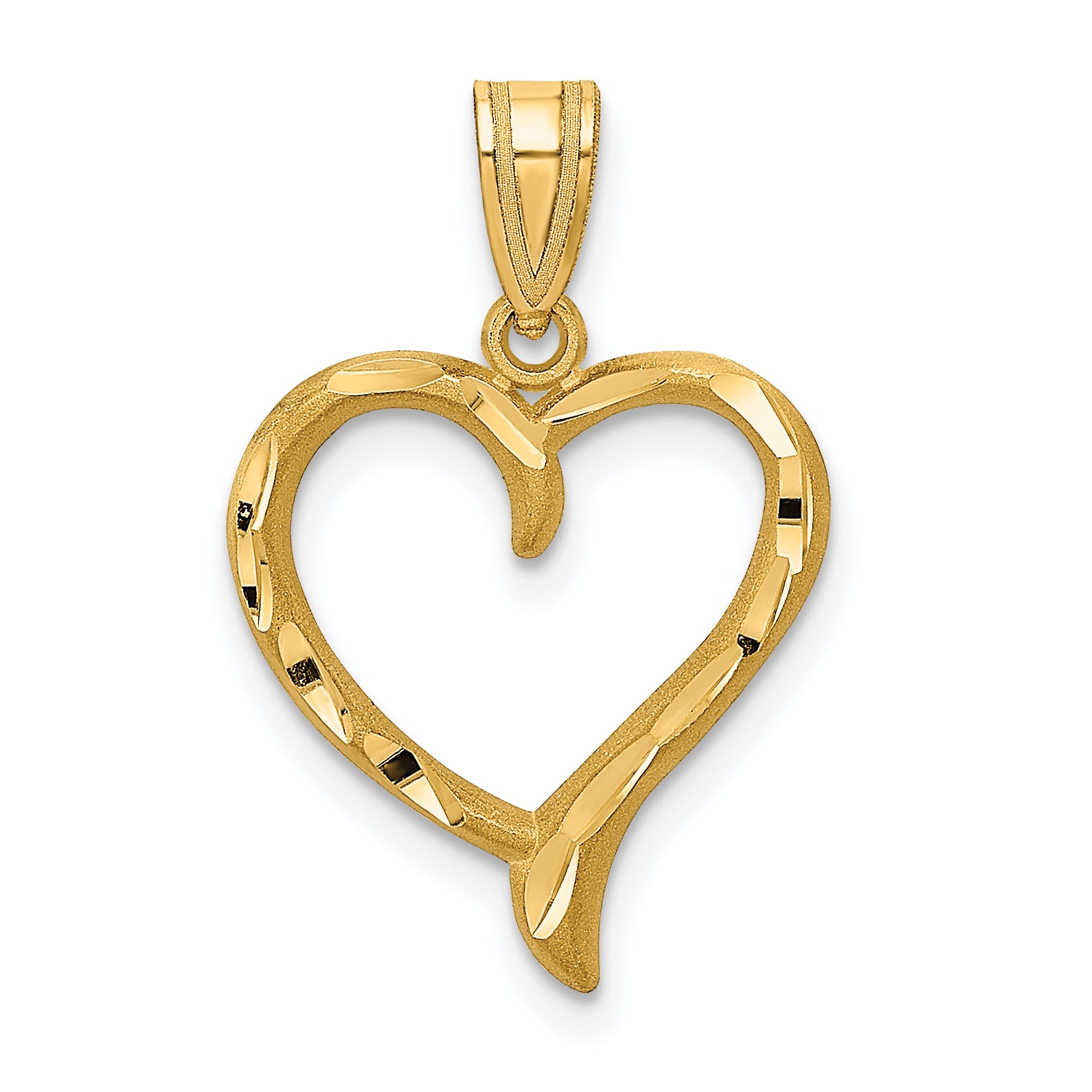 14K Polished Heart Pendant Main image