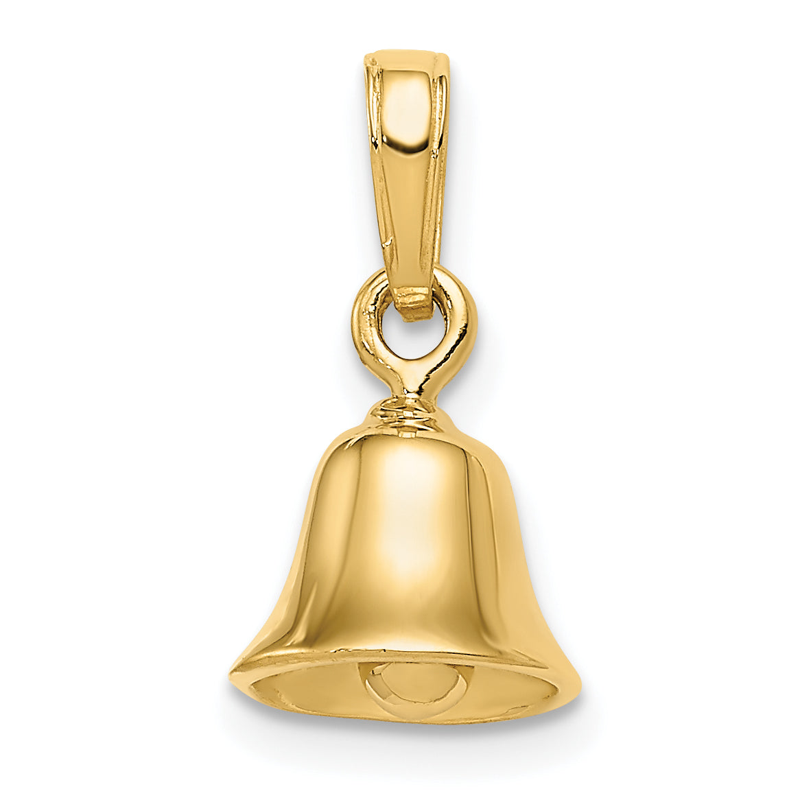 14k 3-D Moveable Bell Pendant Main image