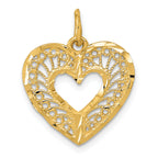 14K Polished Heart Pendant