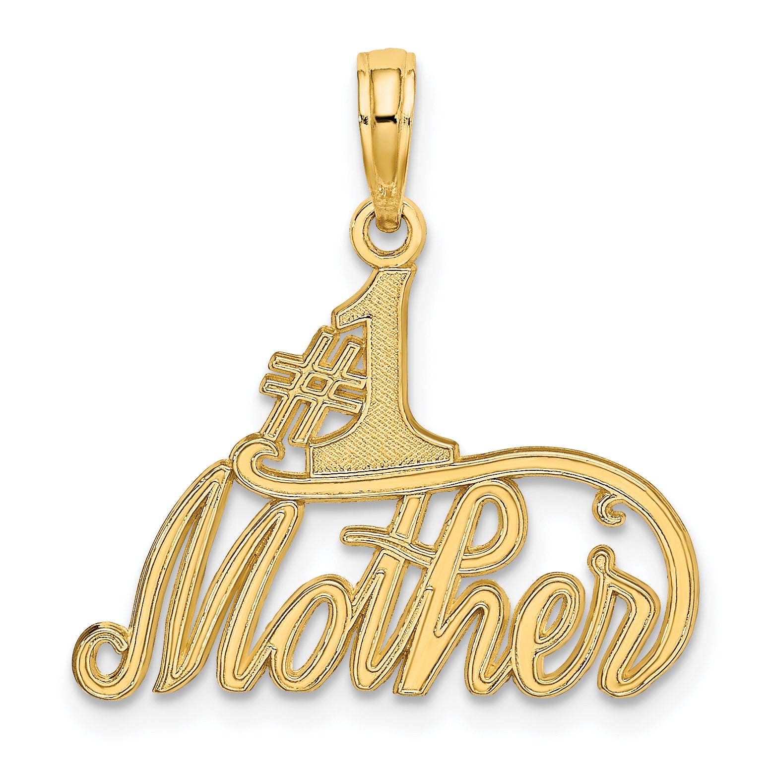 14k #1 MOTHER Charm Main image