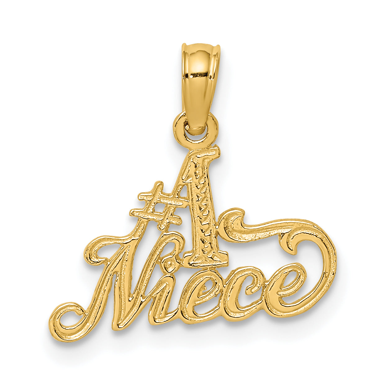 14k #1 NIECE Charm Main image