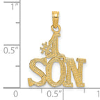 14k #1 SON Charm