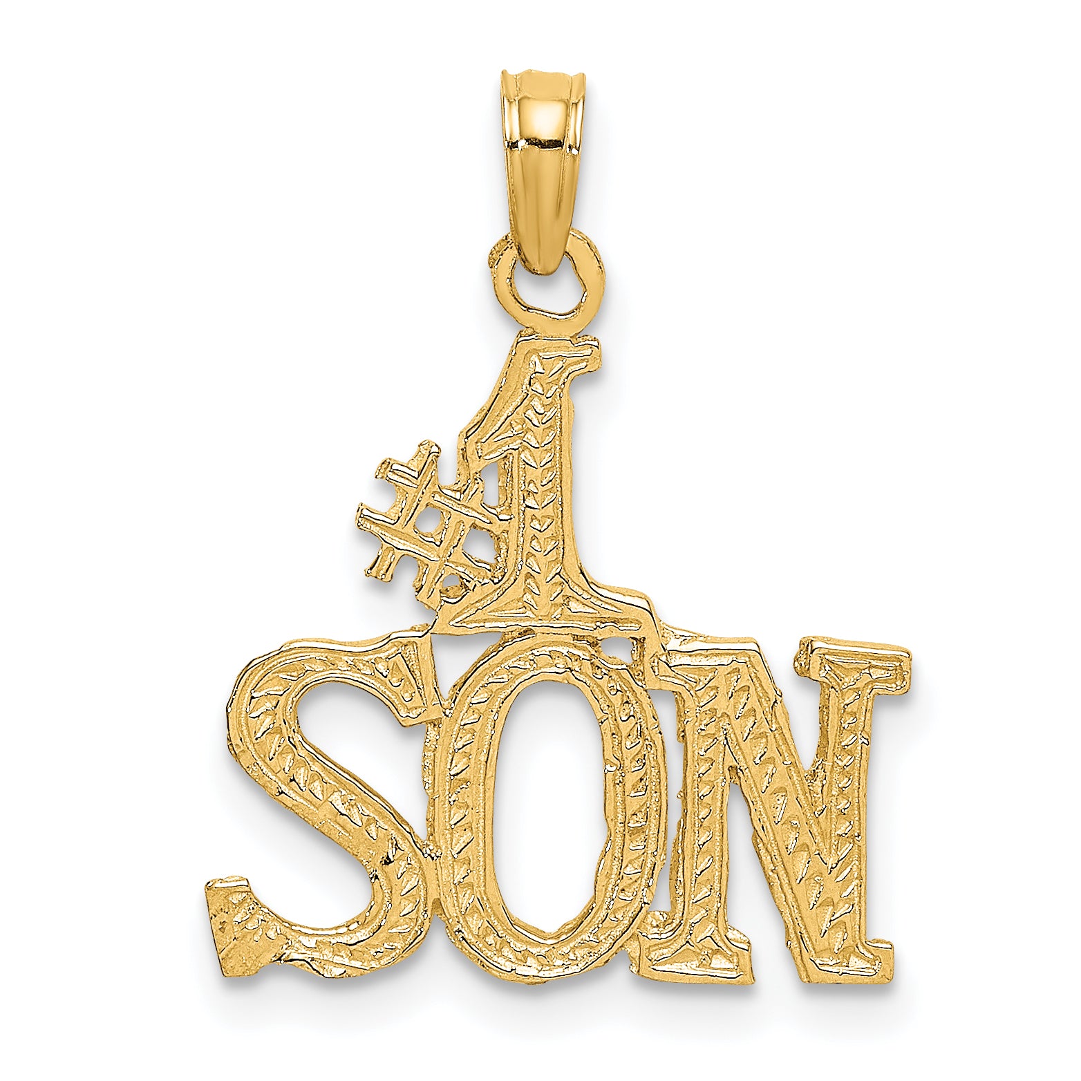 14k #1 SON Charm Main image