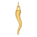 Italian Horn Charm in 14K Yellow Gold