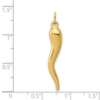 Italian Horn Charm in 14K Yellow Gold