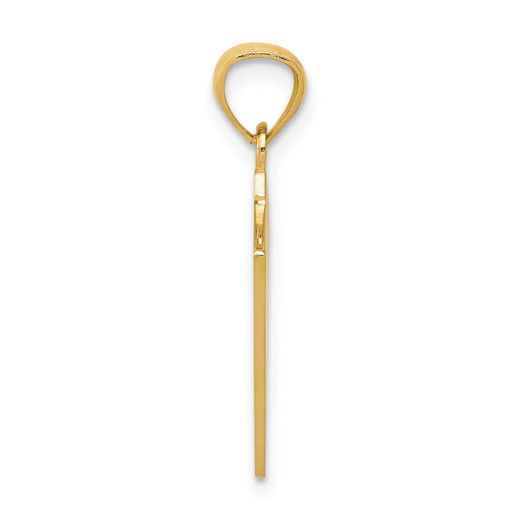 14K Gold Ace & King of Hearts Pendant with Polished Finish for Men Secondary image