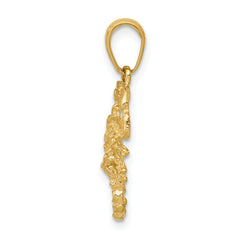 14K Gold Scorpion Charm for Men with Solid Cast Design