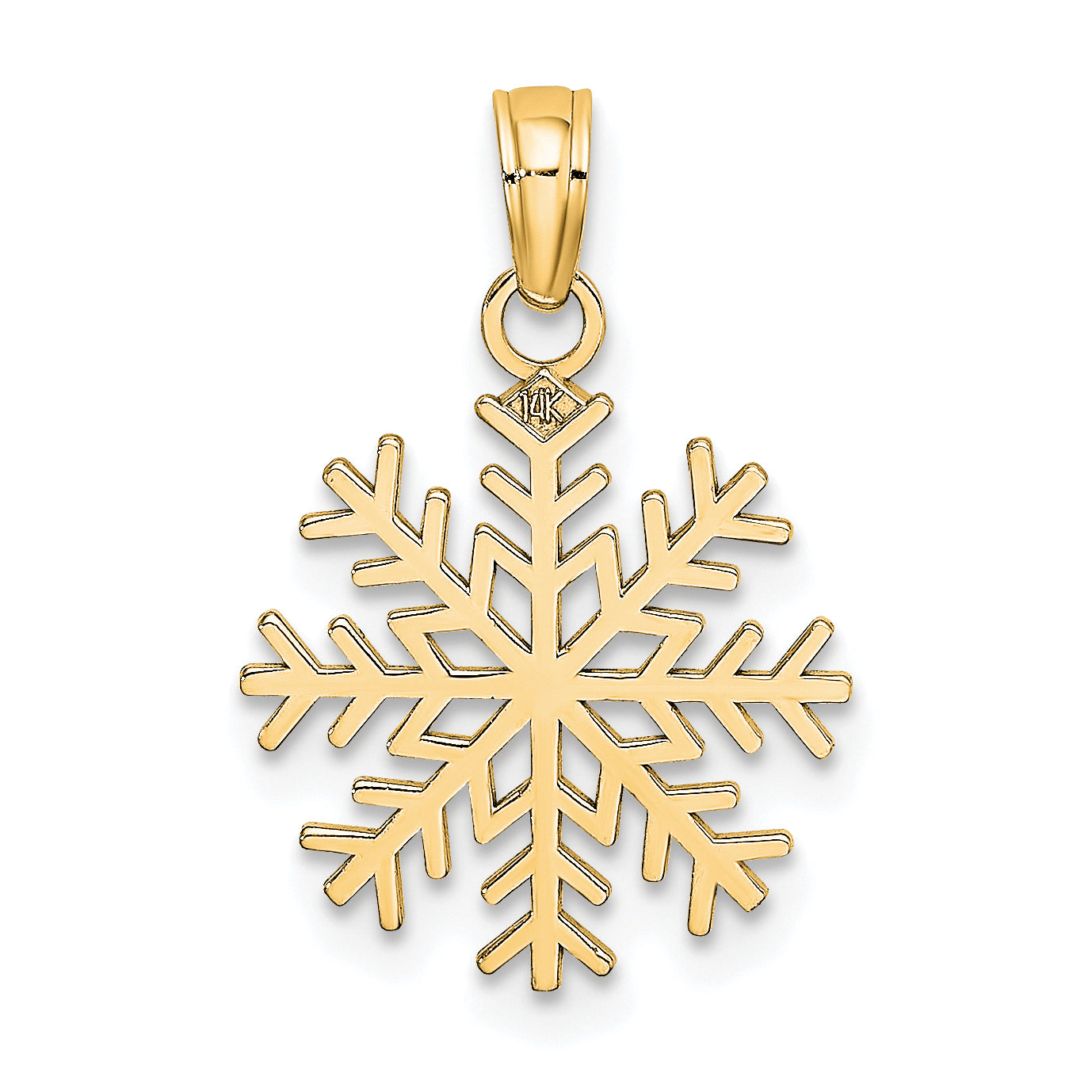 14k Snowflake Pendant