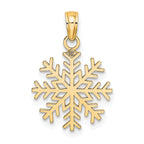 14k Snowflake Pendant