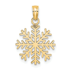 14k Snowflake Pendant