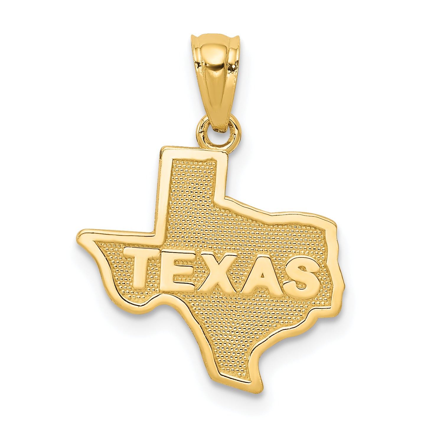 14k State of TEXAS Map Pendant Main image