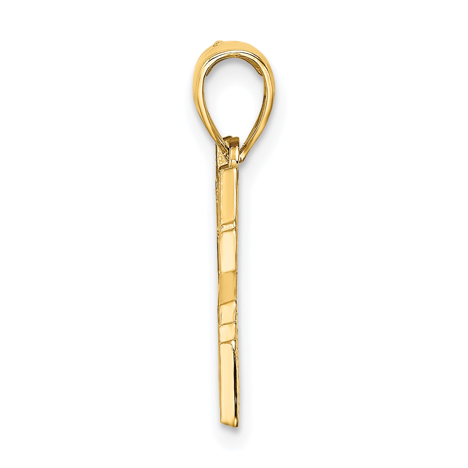 14k Cut-out New York Skyline with Taxi Charm Secondary image