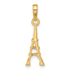 14K Gold Eiffel Tower Pendant  Solid Cast, Elegant Design, Gift-Ready