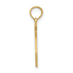 14K Gold Police Badge Pendant with Polished Finish, Engravable