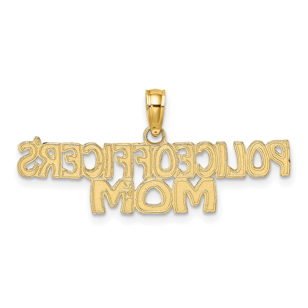 14k POLICE OFFICER'S MOM Charm