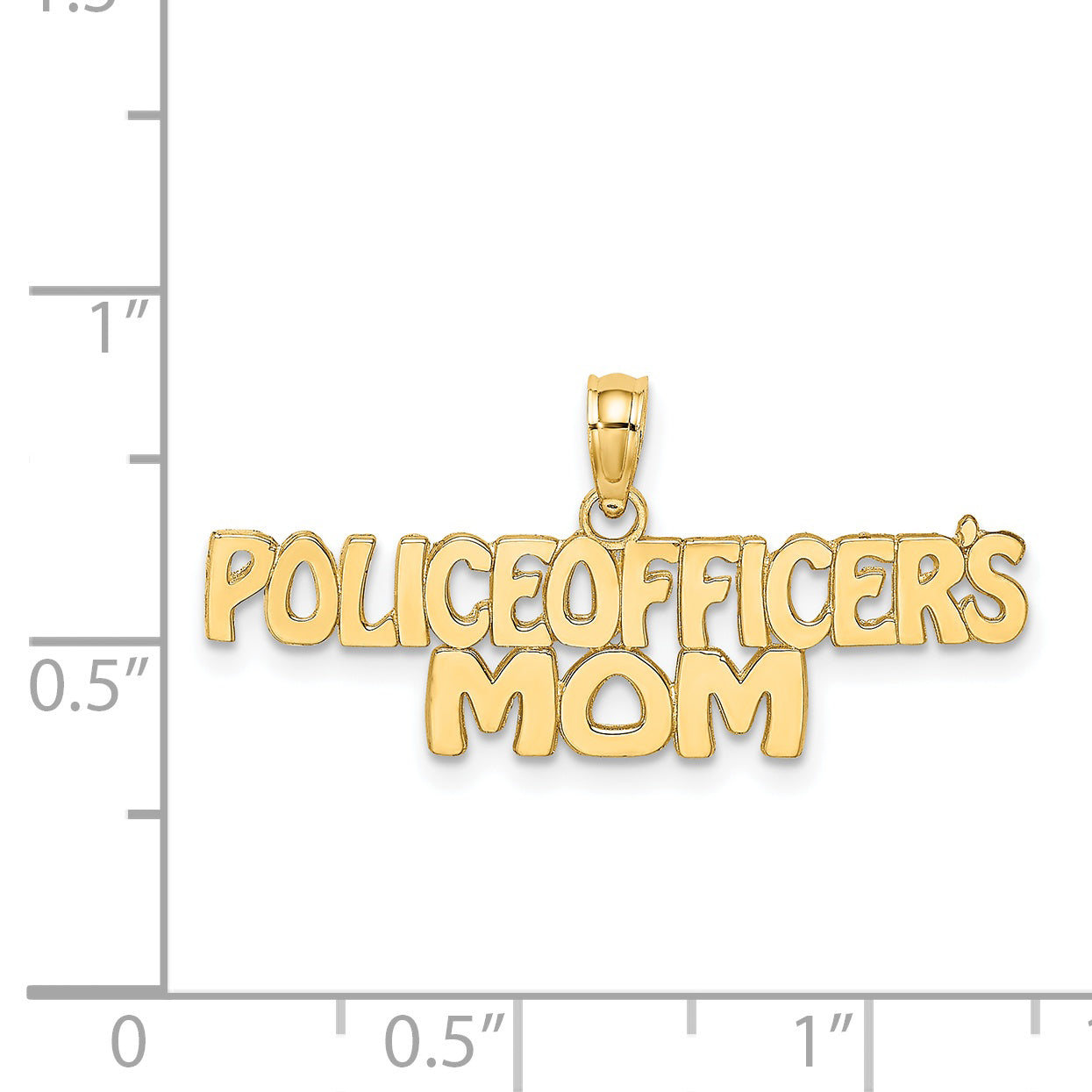 14k POLICE OFFICER'S MOM Charm