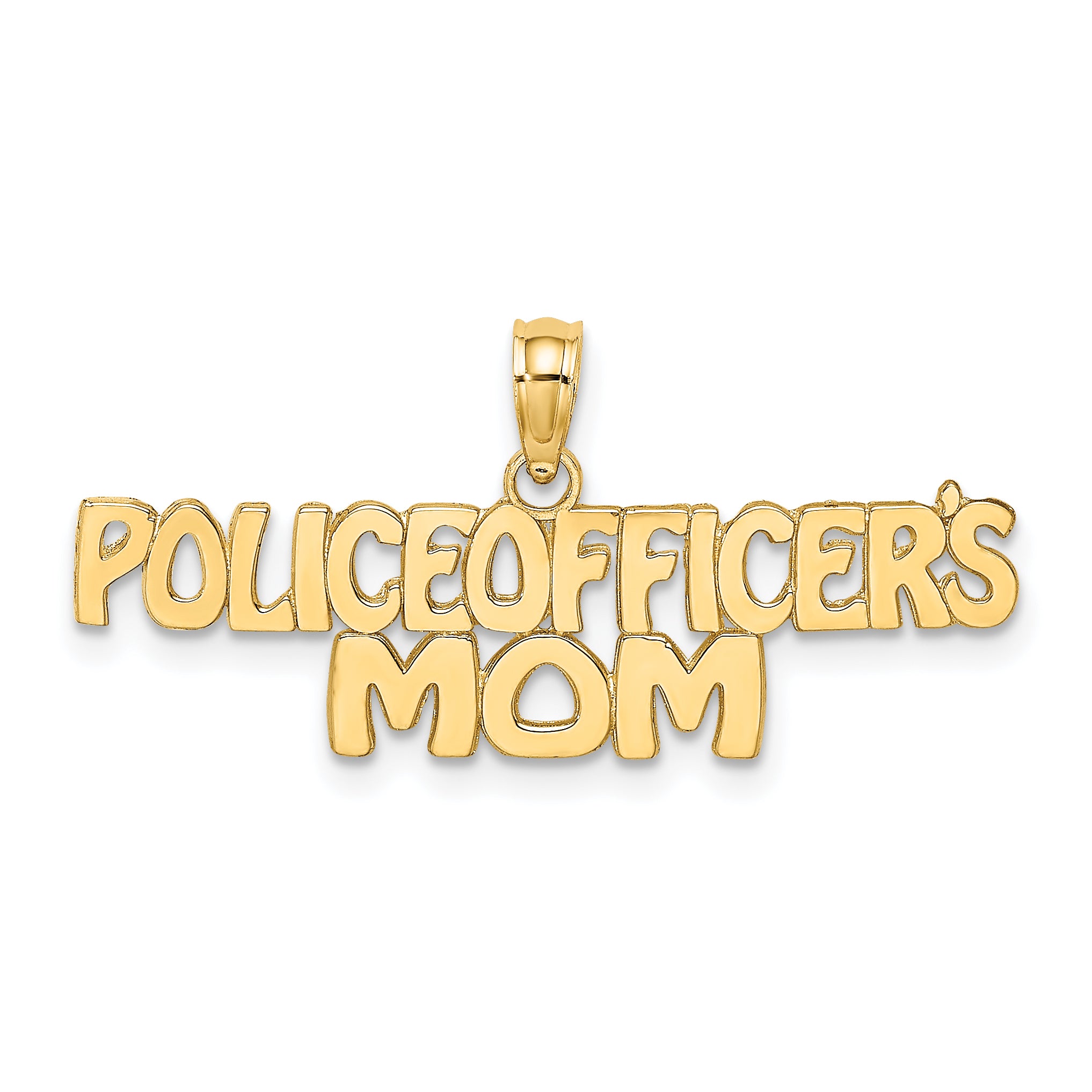 14k POLICE OFFICER'S MOM Charm Main image