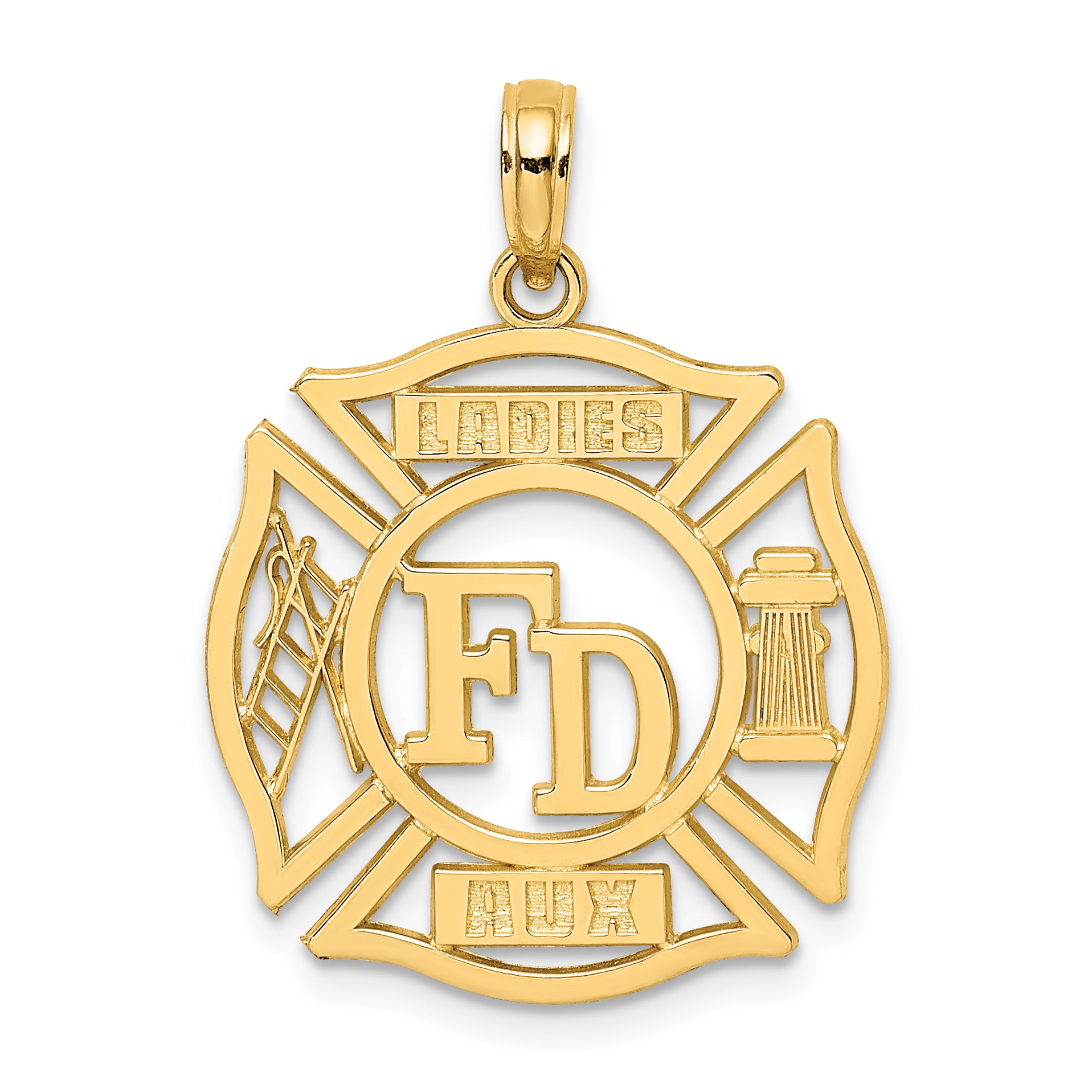 14k FD LADIES AUX in Shield Charm Main image