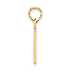 14k #1 TEACHER Charm