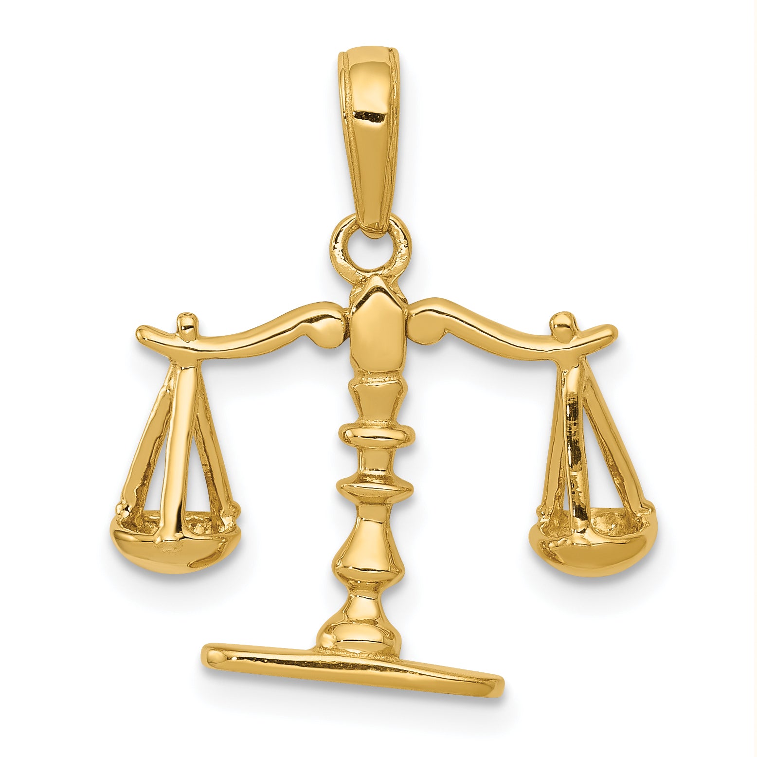 14k 3-D Moveable Scales of Justice Pendant Main image