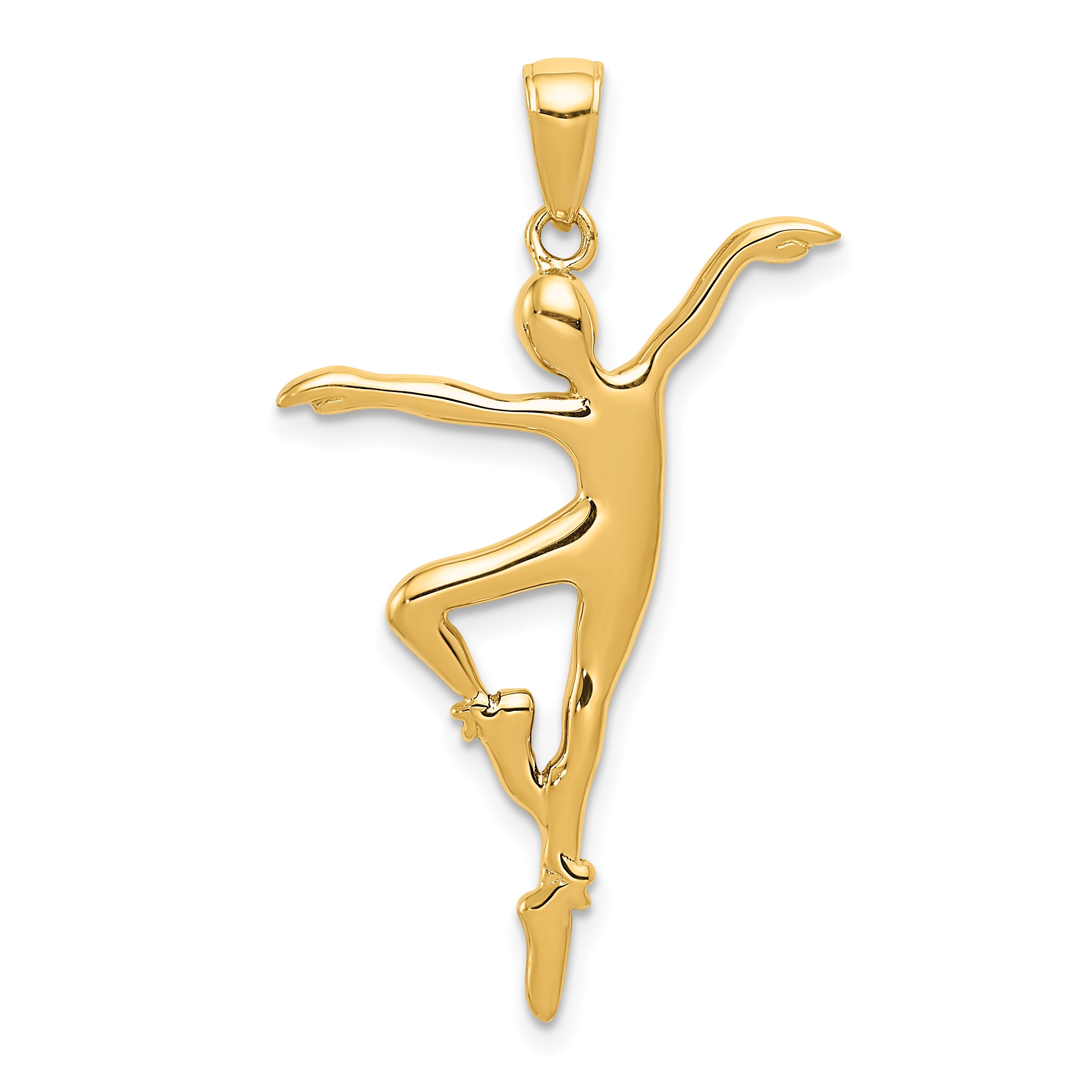 14k Ballet Dancer Pendant Main image