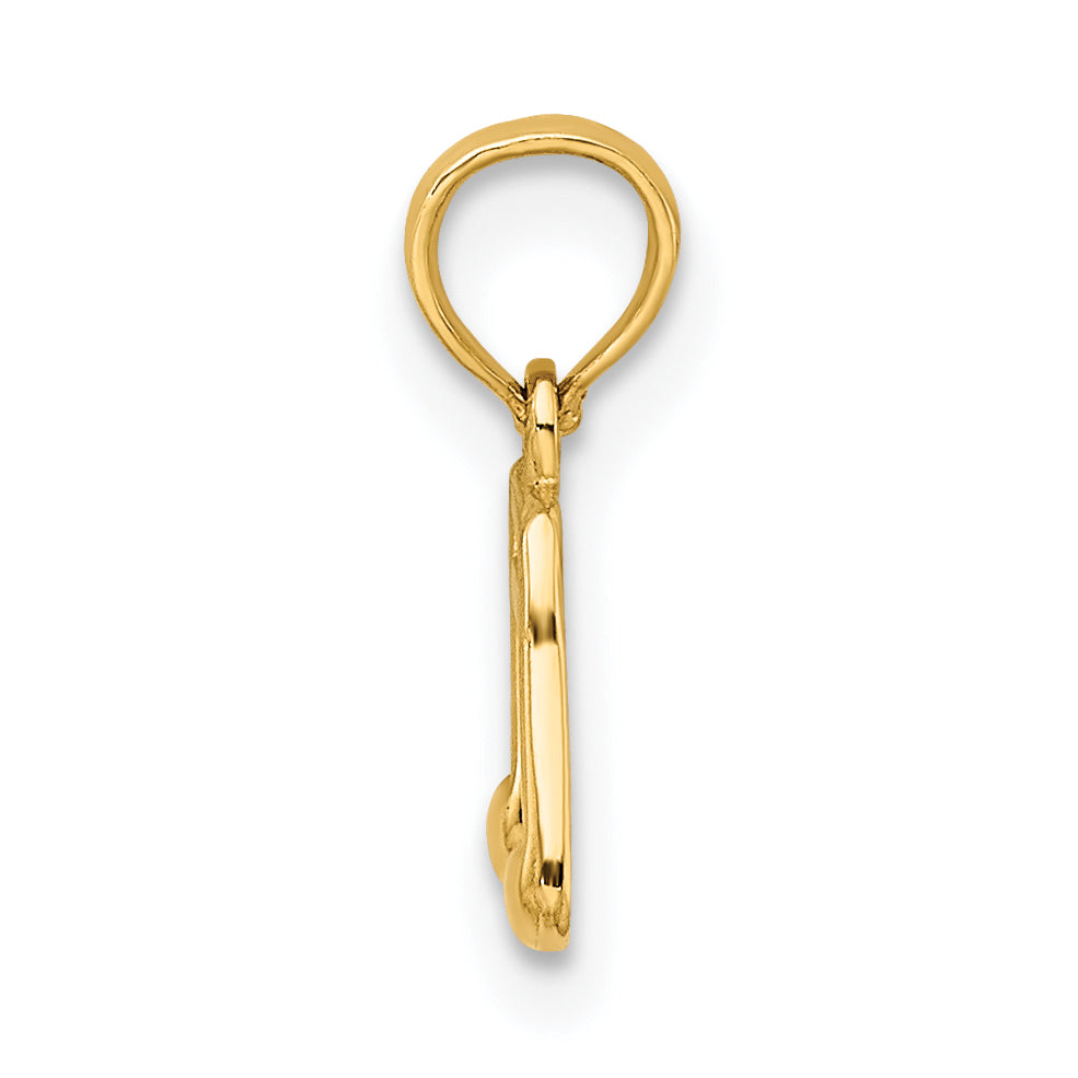 14k Double Notes Charm Secondary image