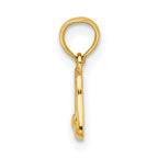 14k Double Notes Charm