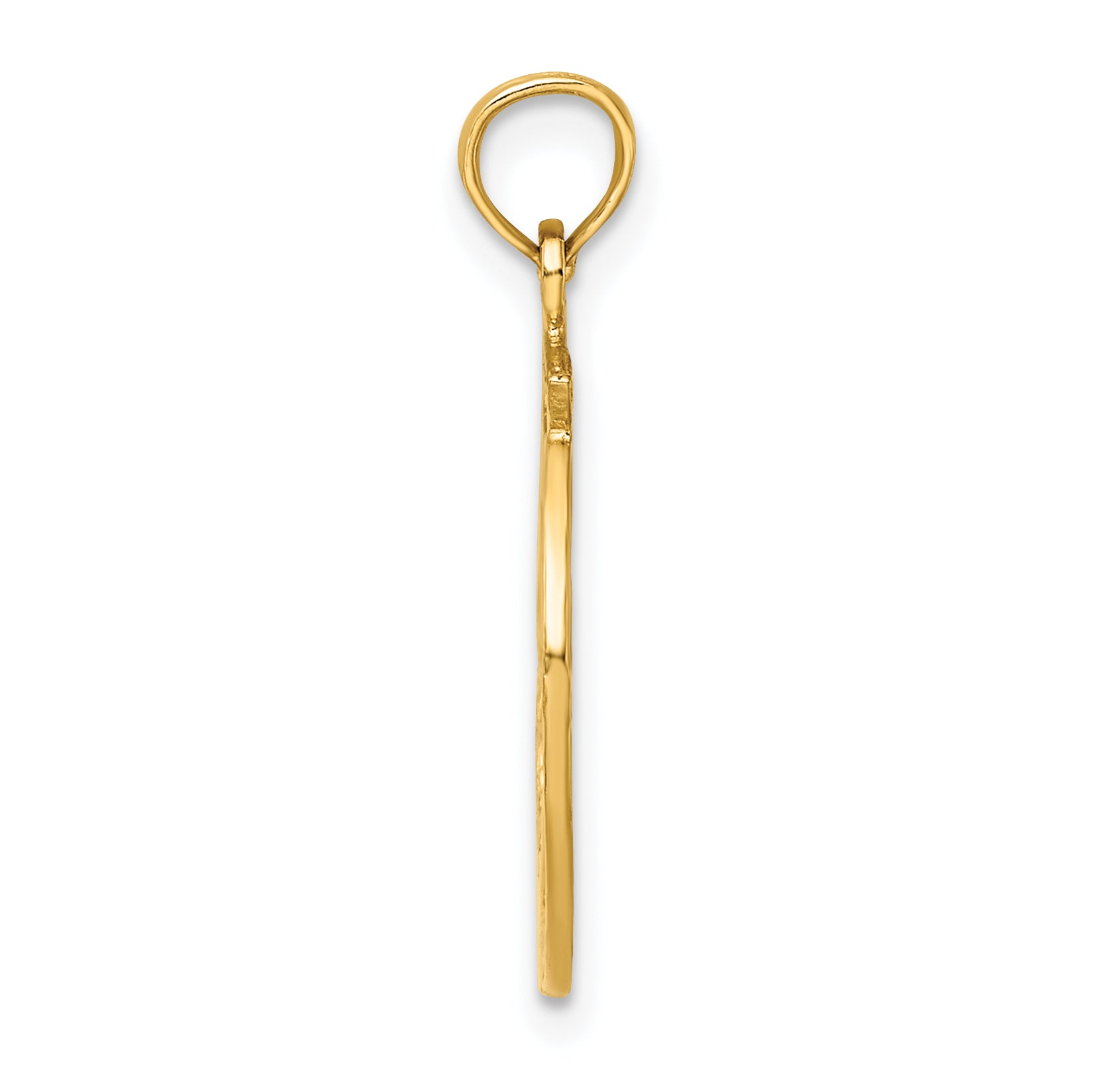14k Dancer in Circle Frame Charm Secondary image