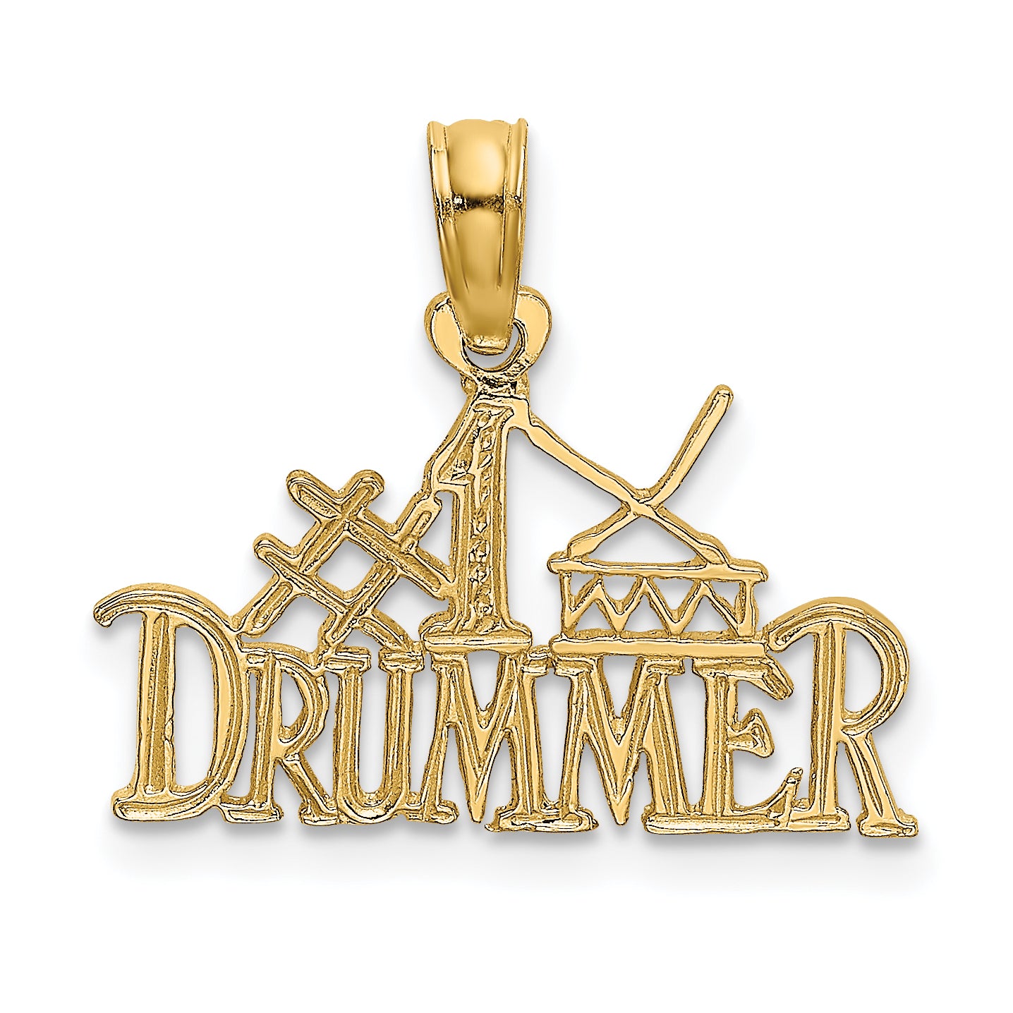 14K #1 DRUMMERCharm Main image
