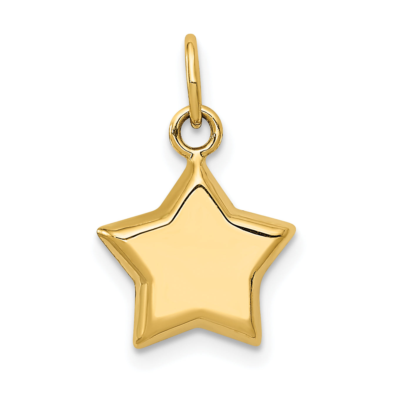14k 3-D Puffed Star Charm Main image